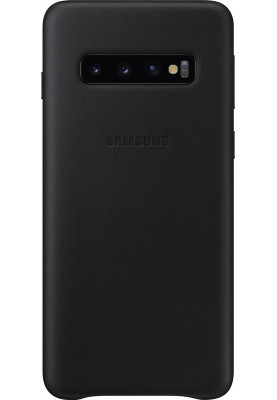 Чохол-накладка Samsung Leather Cover для Samsung Galaxy S10 SM-G973 Black (EF-VG973LBEGRU)