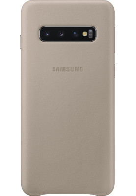 Чохол-накладка Samsung Leather Cover для Samsung Galaxy S10 SM-G973 Gray (EF-VG973LJEGRU)
