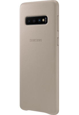 Чохол-накладка Samsung Leather Cover для Samsung Galaxy S10 SM-G973 Gray (EF-VG973LJEGRU)