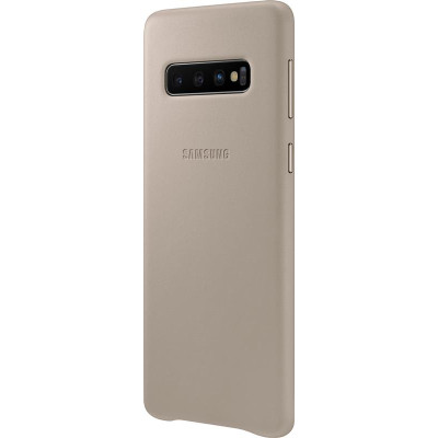 Чохол-накладка Samsung Leather Cover для Samsung Galaxy S10 SM-G973 Gray (EF-VG973LJEGRU)