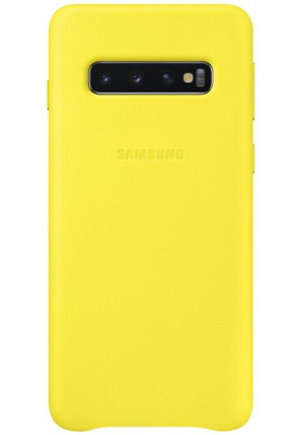Чохол-накладка Samsung Leather Cover для Samsung Galaxy S10 SM-G973 Yellow (EF-VG973LYEGRU)