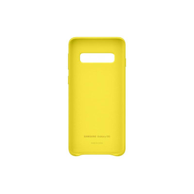 Чохол-накладка Samsung Leather Cover для Samsung Galaxy S10 SM-G973 Yellow (EF-VG973LYEGRU)