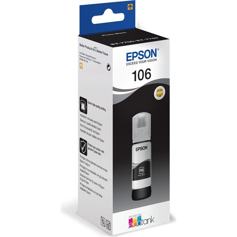 Чорнило Epson L7160/7180 Black (C13T00R140) 70 мл