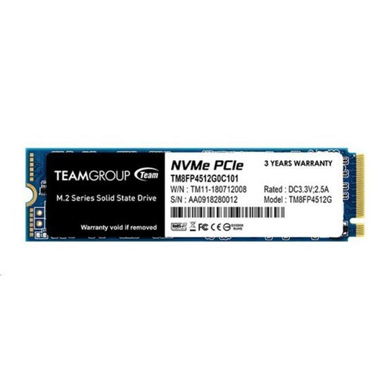 Накопичувач SSD  512GB Team MP34 M.2 2280 PCIe 3.0 x4 3D TLC (TM8FP4512G0C101)