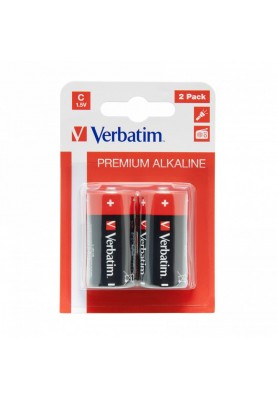 Батарейка Verbatim Alkaline C/LR14 BL 2шт_