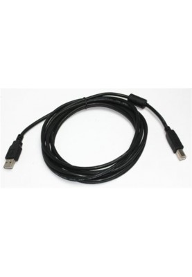 Кабель Cablexpert USB - USB Type-B V 2.0 (M/M), 1.8 м, феритовий фільтр, чорний (CCF-USB2-AMBM-6)