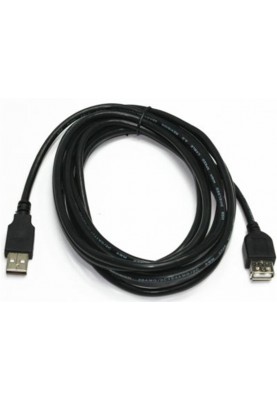 Кабель Cablexpert USB - USB V 2.0 (M/F), подовжувач, 1.8 м, чорний (CCP-USB2-AMAF-6)