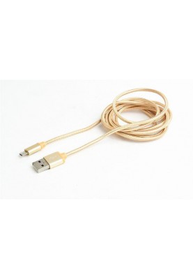 Кабель Cablexpert USB - Micro USB V 2.0 (M/M), 1.8 м, золотистий (CCB-mUSB2B-AMBM-6-G)