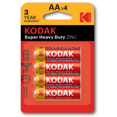 Батарейка Kodak Super Heavy Duty AA/LR06 BL 4шт