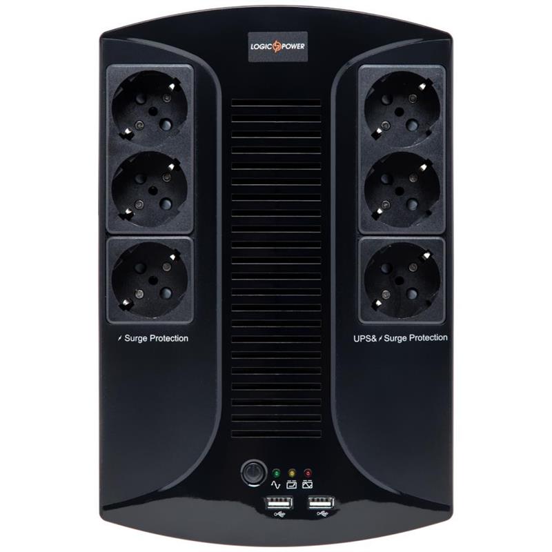 Джерело безперебійного живлення LogicPower 650VA-6PS