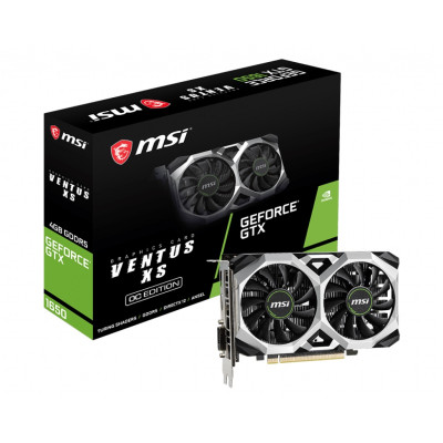 Відеокарта GF GTX 1650 4GB GDDR5 Ventus XS OC MSI (GeForce GTX 1650 Ventus XS 4G OC)