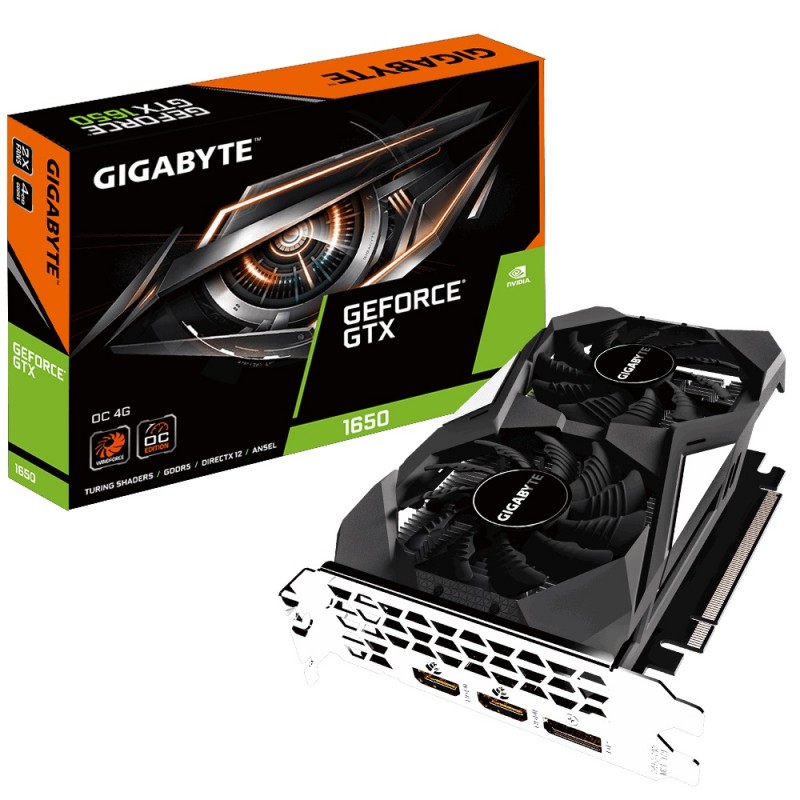 Відеокарта GF GTX 1650 4GB GDDR5 OC Gigabyte (GV-N1650OC-4GD)