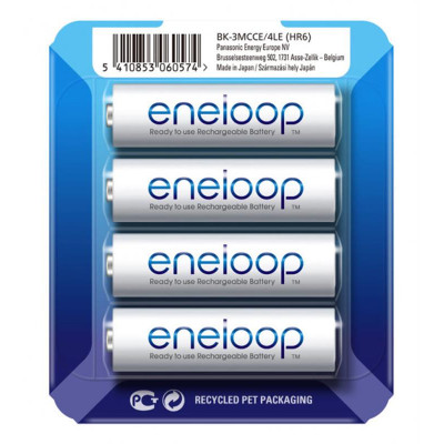 Акумулятори Panasonic Eneloop AA/HR06 NI-MH 1900 mAh слайдерпак BL 4 шт