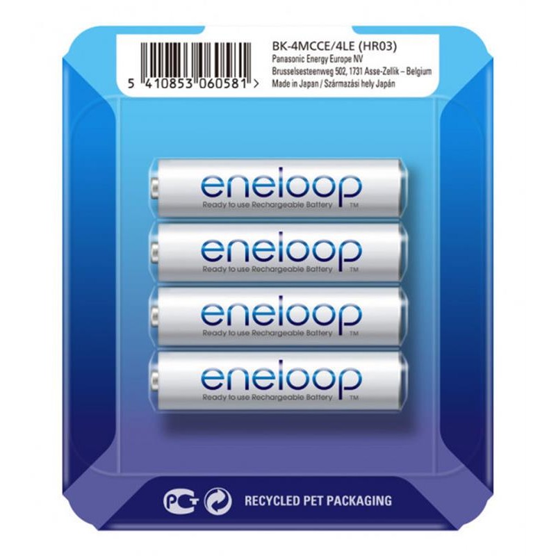 Аккумуляторы Panasonic Eneloop AAA/HR03 NI-MH 750 mAh BL 4 шт