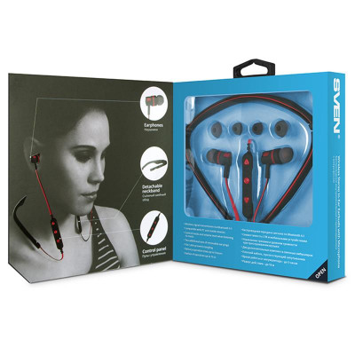 Bluetooth-гарнітура Sven E-216B Black/Red