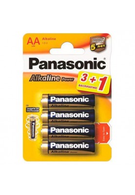 Батарейка Panasonic Alkaline Power AA/LR06 BL 4 шт (LR6APB/4BP)