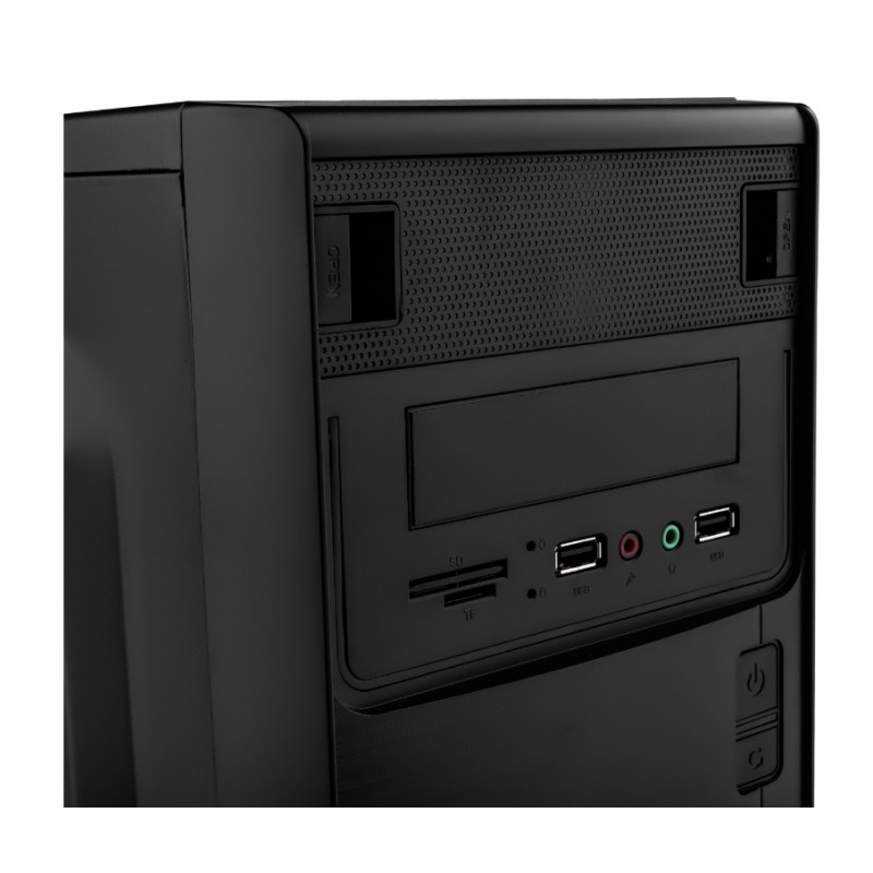 Корпус Logicpower 6103-400w 8см, 2хUSB2.0, Black (LP6589)