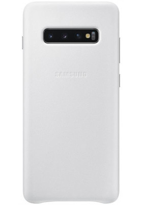 Чохол-накладка Samsung Leather Cover для Samsung Galaxy S10+ SM-G975 White (EF-VG975LWEGRU)