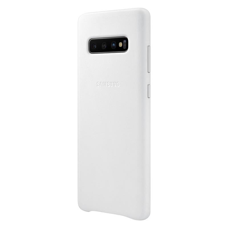 Чохол-накладка Samsung Leather Cover для Samsung Galaxy S10+ SM-G975 White (EF-VG975LWEGRU)