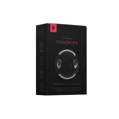 Bluetooth-гарнітура 2E RainDrops True Waterproof Black (2E-EBTWRDBK)