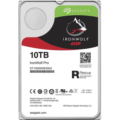 Накопичувач HDD SATA 10.0TB Seagate IronWolf Pro NAS 7200rpm 256MB (ST10000NE000)