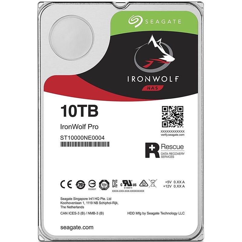 Накопитель HDD SATA 10.0TB Seagate IronWolf Pro NAS 7200rpm 256MB (ST10000NE000)