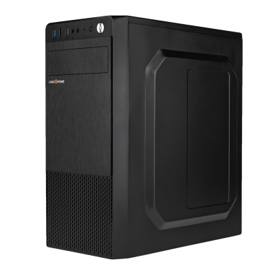 Корпус Logicpower 2009-400W 8см, 1xUSB2.0, 2xUSB3.0, Black