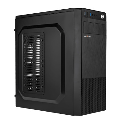 Корпус Logicpower 2009-400W 8см, 1xUSB2.0, 2xUSB3.0, Black