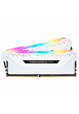 Модуль пам`ятi DDR4 2x8GB/3200 Corsair Vengeance RGB Pro White (CMW16GX4M2C3200C16W)