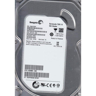 Накопичувач HDD SATA  500GB Seagate Barracuda 7200.12 7200rpm 16MB (ST3500413AS) Refurbished
