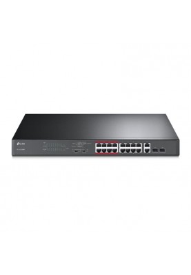 Комутатор TP-Link TL-SL1218MP (16xFE PoE+, 2xGE/SFP Combo, max PoE 192W)