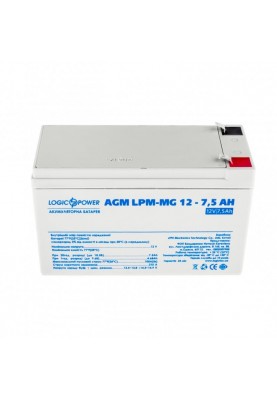 Акумуляторна батарея LogicPower 12V 7.5AH (LPM-MG 12 - 7.5 AH) AGM мультигель