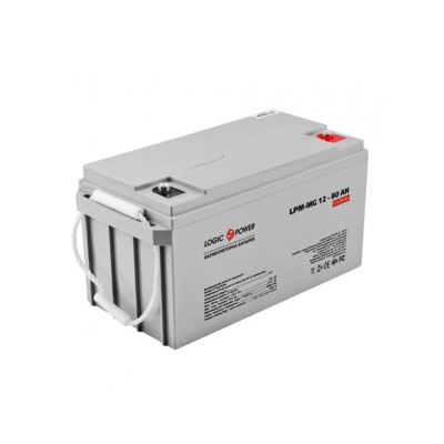 Акумуляторна батарея LogicPower 12V 80AH (LPM-MG 12-80 AH) AGM мультигель
