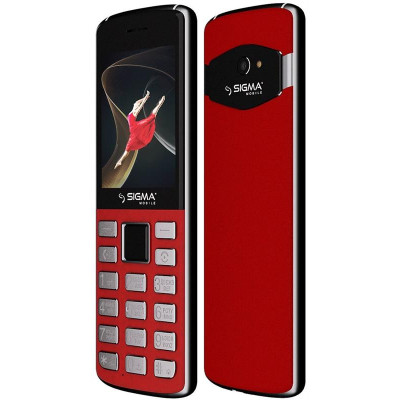 Мобiльний телефон Sigma mobile X-style 24 Onyx Dual Sim Red