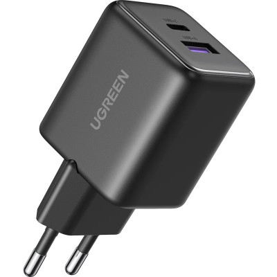 Зарядний пристрій Ugreen X516 2xUSB 30W (USB-A + USB-C) Black (65014)