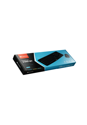 Комплект (клавіатура, мишка) Canyon CNE-CSET1-RU USB Black