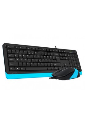 Комплект (клавіатура, миша) A4Tech F1010 Black/Blue USB