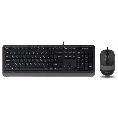 Комплект (клавіатура, миша) A4Tech F1010 Black/Grey
