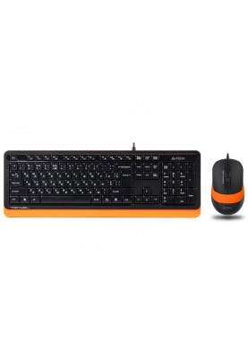 Комплект (клавіатура, миша) A4Tech F1010 Black/Orange USB