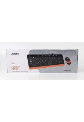 Комплект (клавіатура, миша) A4Tech F1010 Black/Orange USB