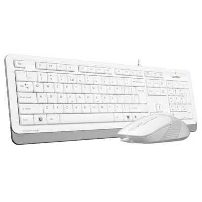 Комплект (клавіатура, миша) A4Tech F1010 White