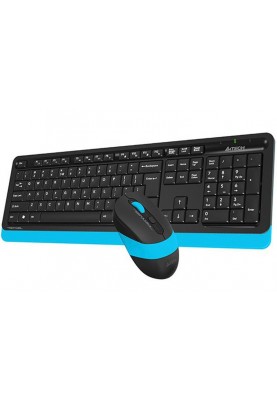 Комплект (клавіатура, мишка) бездротовий A4Tech FG1010 Black/Blue USB