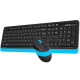 Комплект (клавіатура, мишка) бездротовий A4Tech FG1010 Black/Blue