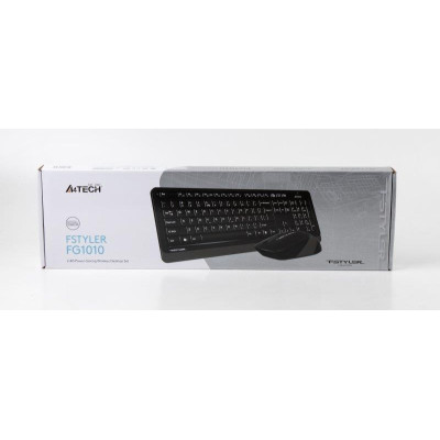 Комплект (клавіатура, миша) бездротовий A4Tech FG1010 Black/Grey