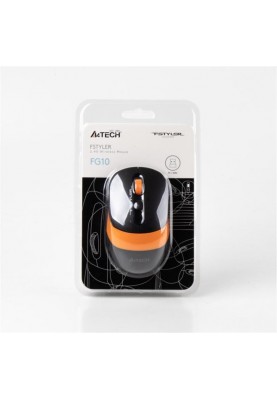 Миша бездротова A4Tech FG10 Black/Orange USB