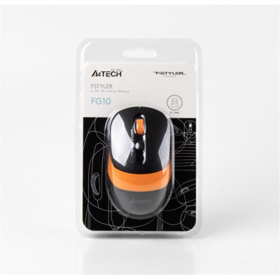 Миша бездротова A4Tech FG10 Black/Orange USB