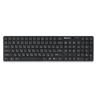 Комплект (клавіатура, миша) бездротовий REAL-EL Comfort 9010 Kit Black USB