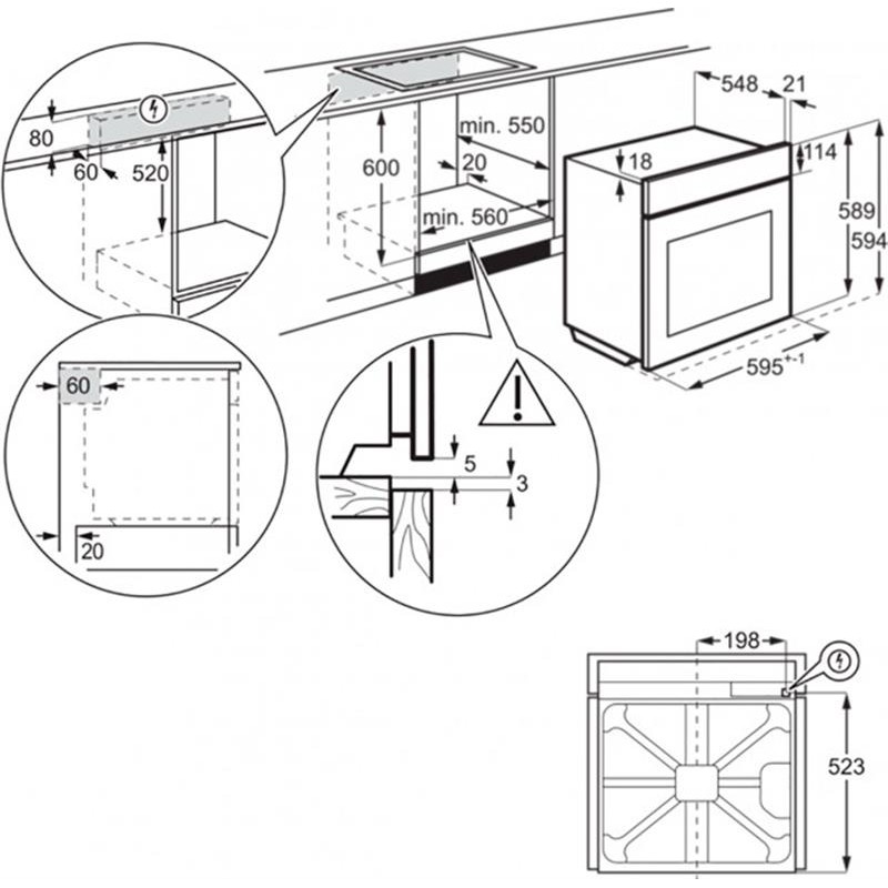 Духовой шкаф Electrolux OEF3H70TX