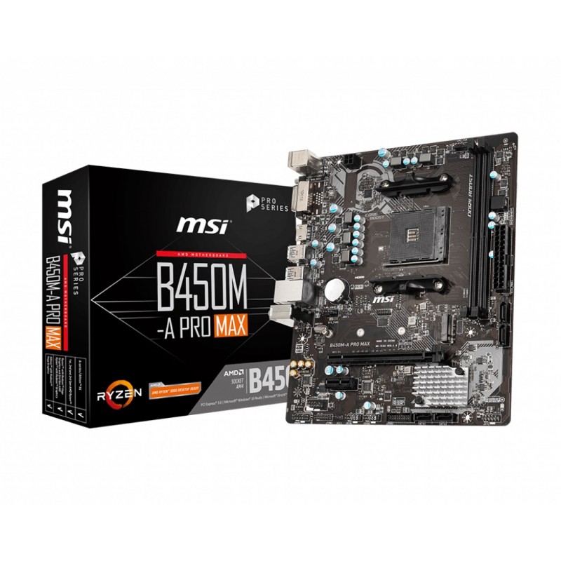 Материнська плата MSI B450M-A Pro Max Socket AM4