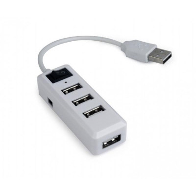 Концентратор USB2.0 Gembird UHB-U2P4-21 White 4хUSB2.0 Концентратор USB2.0 Gembird UHB-U2P4-21 White 4хUSB2.0